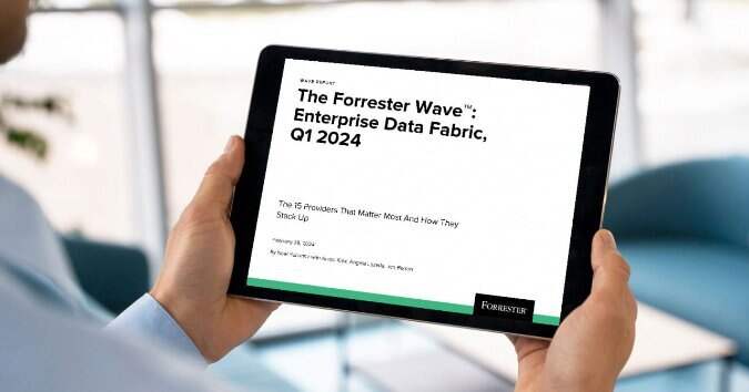 Forrester names Teradata a leader in The Forrester Wave™: Enterprise Data Fabric Report for Q1 2024 promotional image