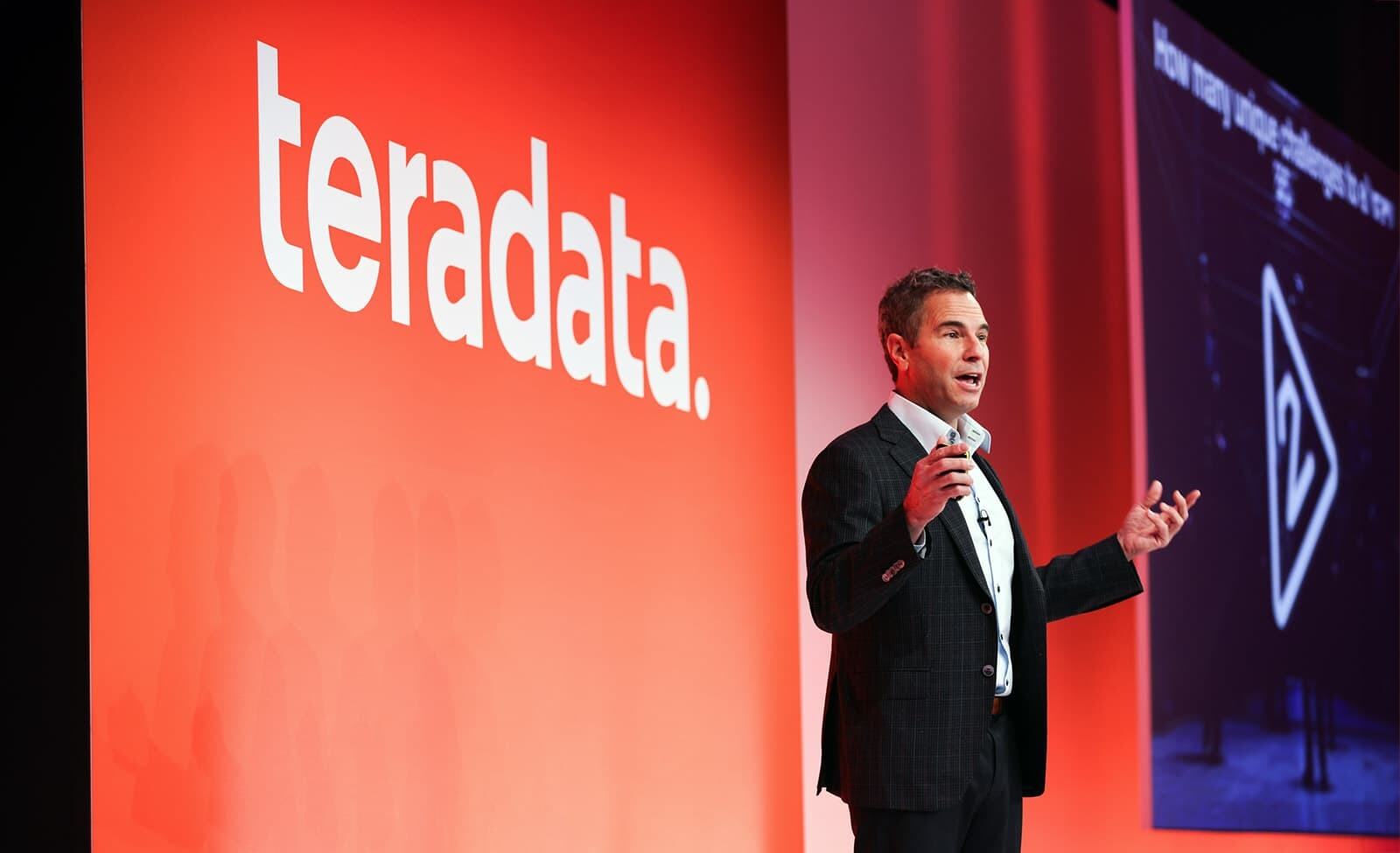 Chris Barton, co-founder of Shazam speaking at Teradata Possible 2024
