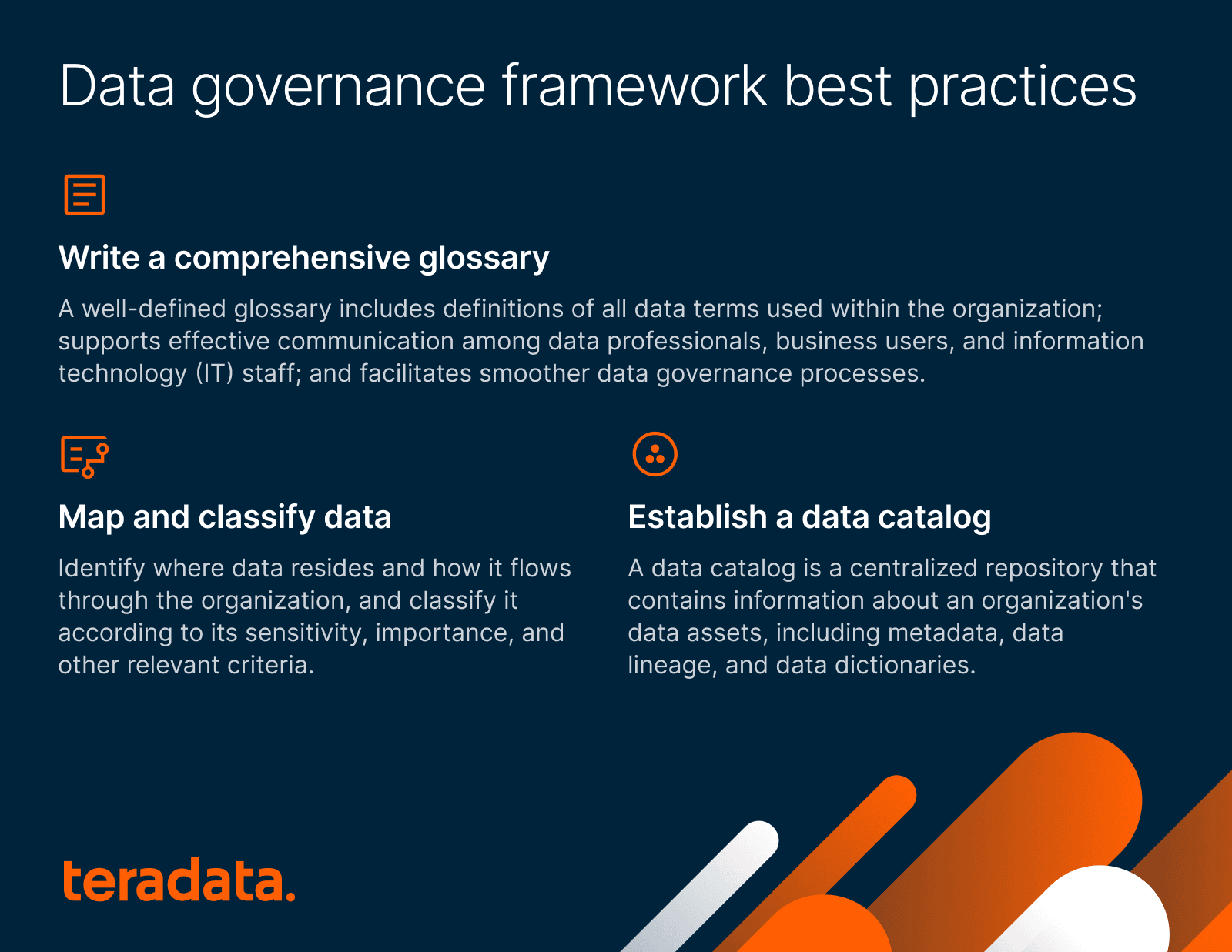 Data Governance framework best practices