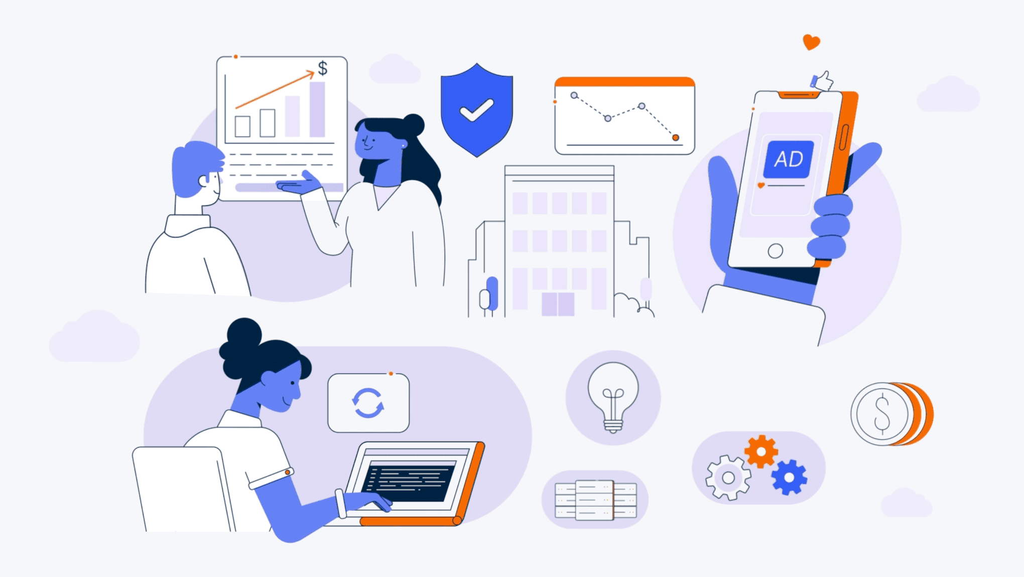 Illustration of core strengths built into Teradata's platform, resulting in lower costs, while seamlessly progressing AI/ML models from ideation to production.